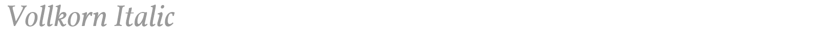 Vollkorn font preview