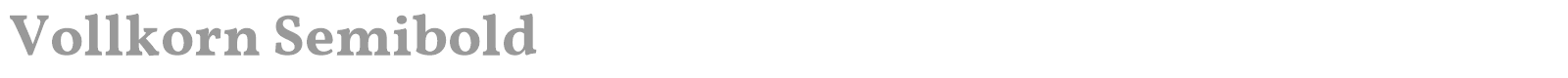 Vollkorn font preview