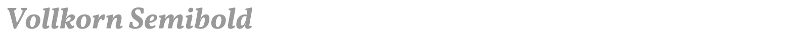 Vollkorn font preview