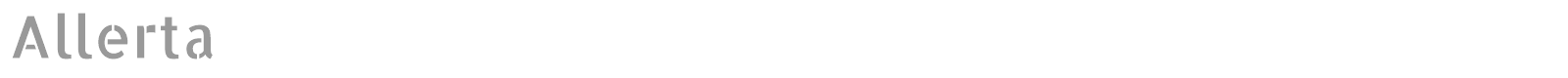 Allerta font preview