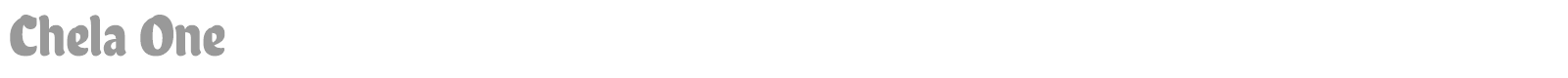 Chela One font preview