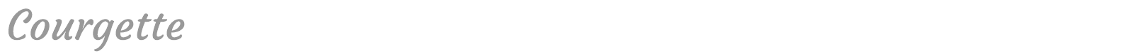 Courgette font preview