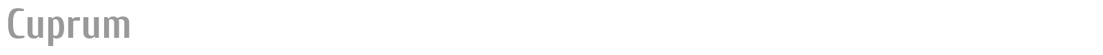 Cuprum font preview