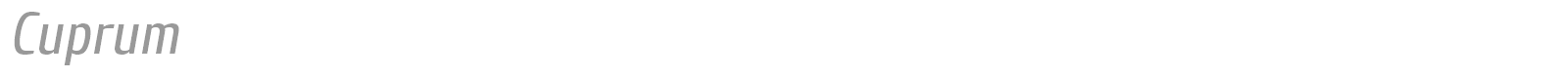 Cuprum font preview