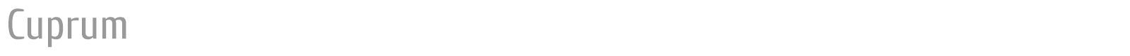 Cuprum font preview