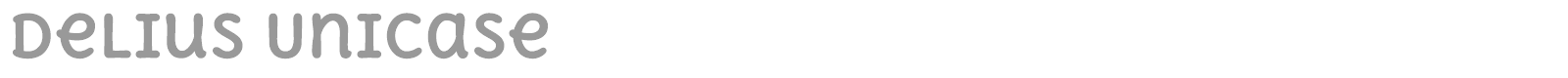 Delius Unicase font preview