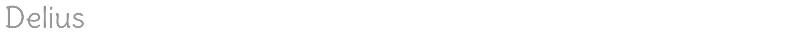 Delius font preview