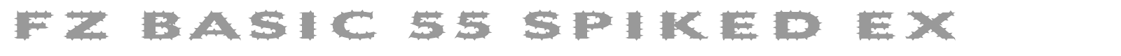 Font FZ BASIC 55 SPIKED EX