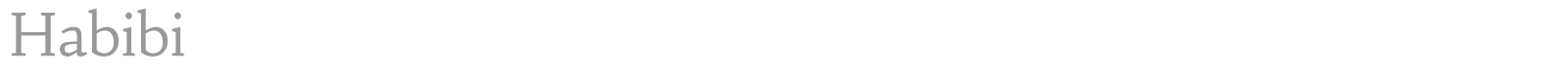 Habibi font preview