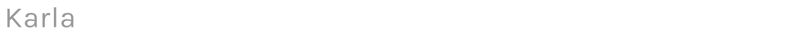 Karla font preview