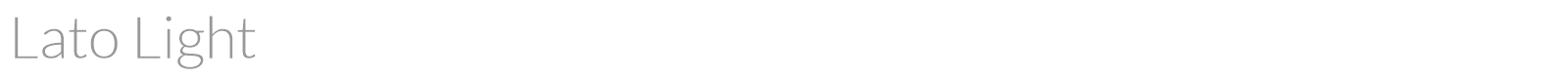 Lato font preview