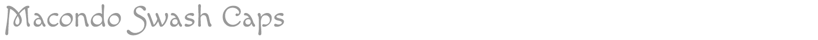 Macondo Swash Caps font preview