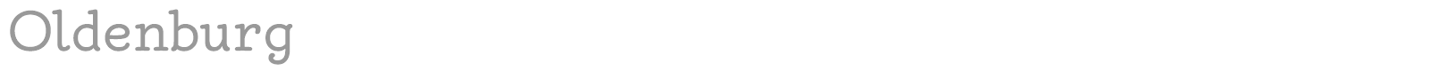 Oldenburg font preview