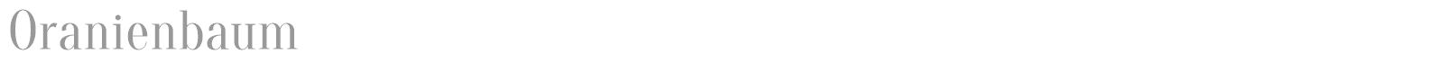 Oranienbaum font preview
