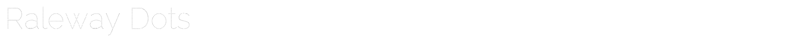 Raleway Dots font preview