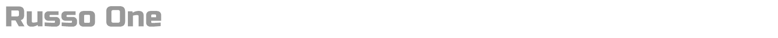 Russo One font preview