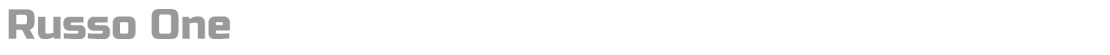 Russo One font preview