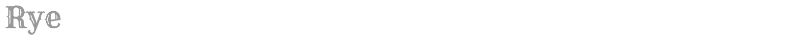 Rye font preview
