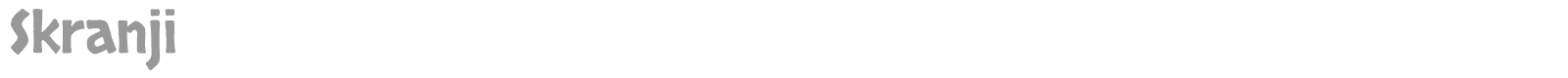 Skranji font preview