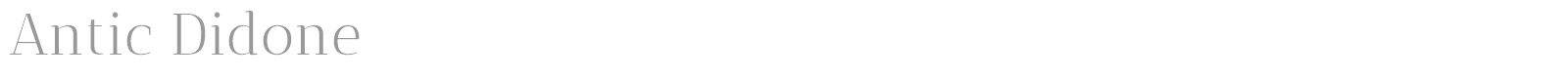 Antic Didone font preview