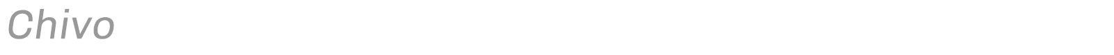 Chivo font preview