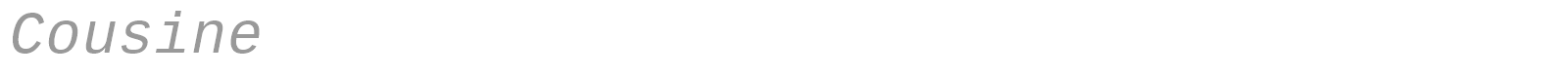 Cousine font preview