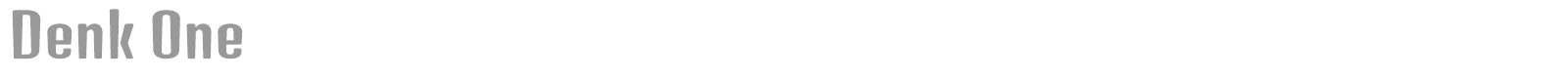 Denk One font preview