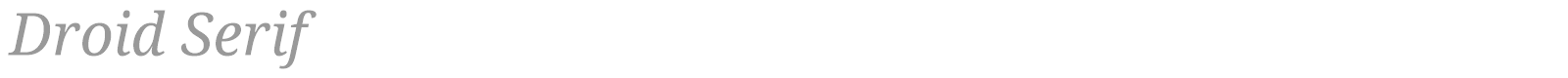 Droid Serif font preview