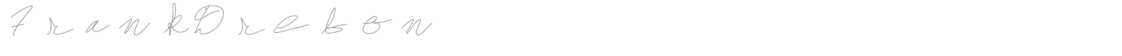 Frank Drebon font preview