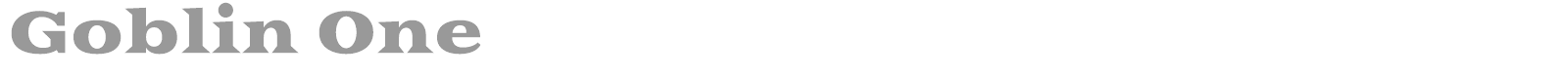 Goblin One font preview