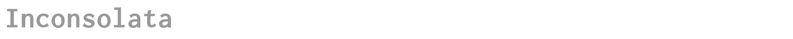 Inconsolata font preview
