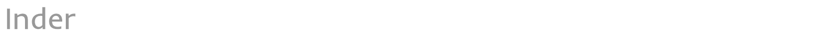 Inder font preview
