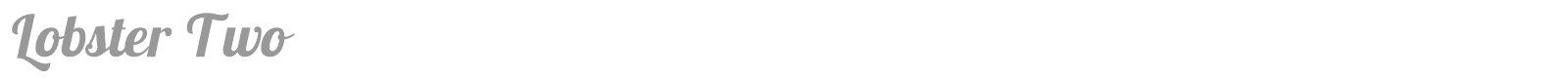 Lobster Two font preview