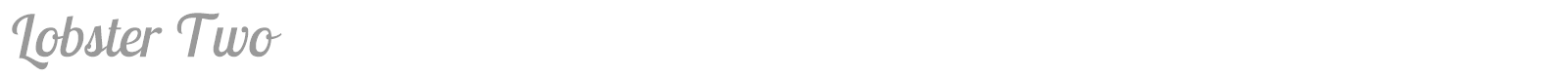 Lobster Two font preview
