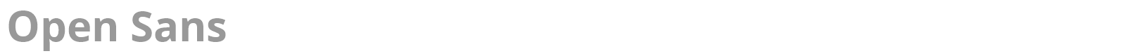 Open Sans font preview