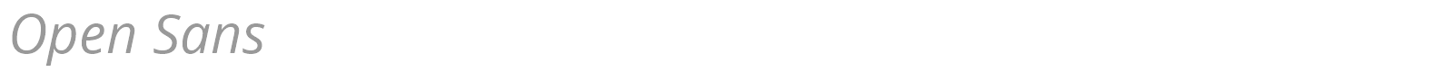 Open Sans font preview