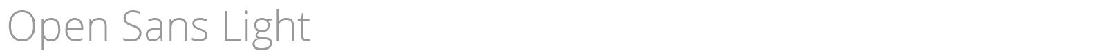 Open Sans font preview