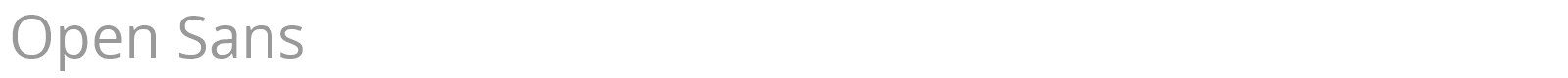 Open Sans font preview