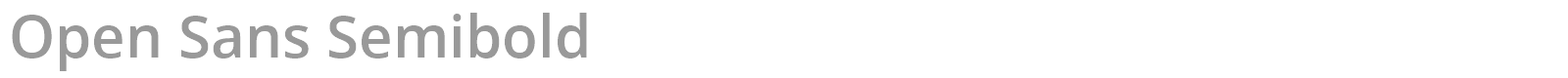 Open Sans font preview