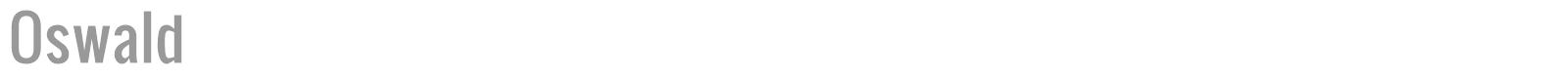 Oswald font preview