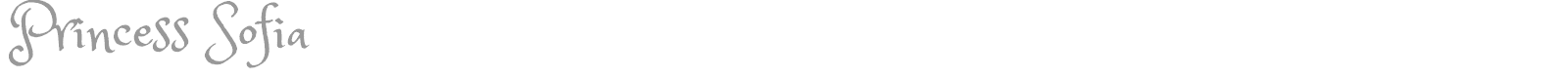 Princess Sofia font preview