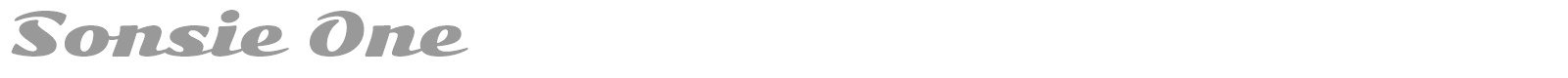 Sonsie One font preview