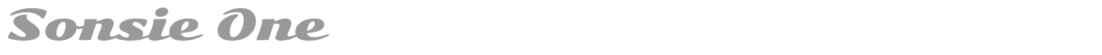 Sonsie One font preview