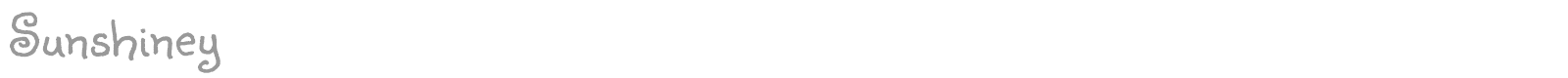 Sunshiney font preview