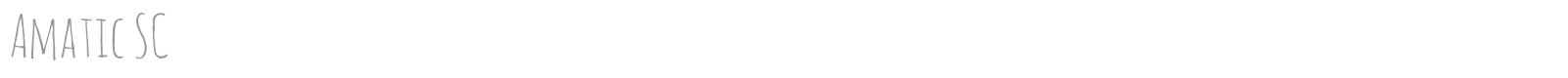 Amatic SC font preview
