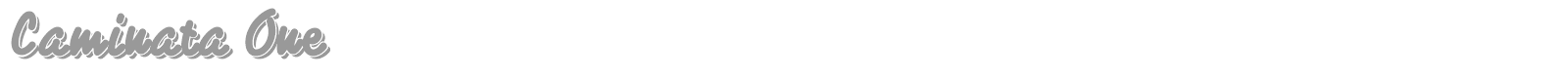 Caminata One font preview