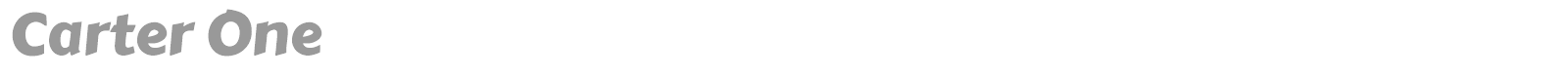 Carter One font preview