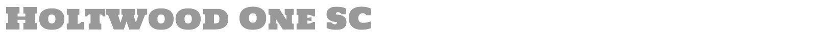 Holtwood One SC font preview