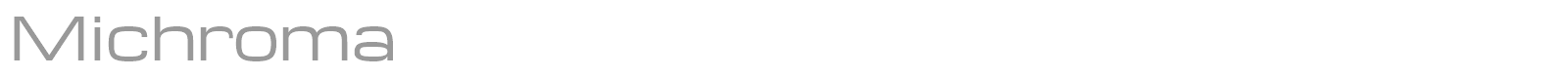 Michroma font preview