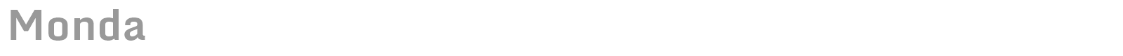 Monda font preview